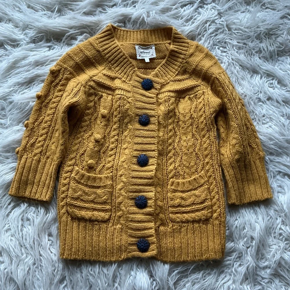 Sweet By Miss Me Alpaca Blend‎ Button Down Cardigan Granny Core